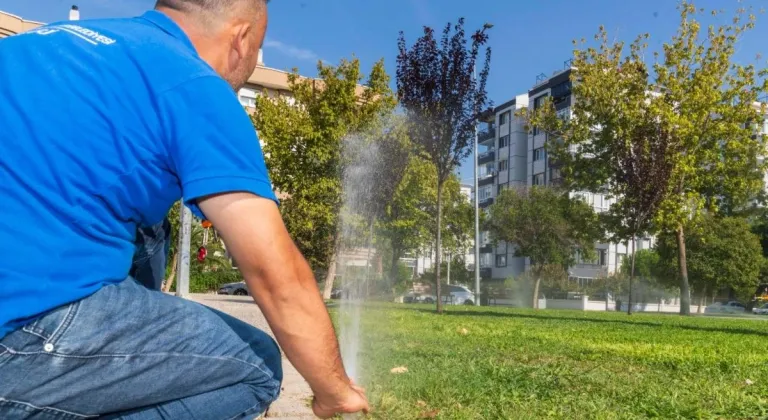 İzmir’in parklarında akıllı sulama dönemi